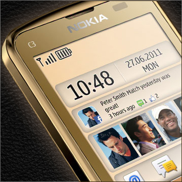 Điện thoại Nokia C3-01 Gold Edition 3