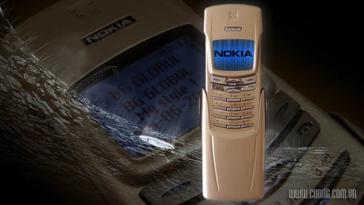 Điện thoại Nokia 8910i màu vàng cát cũ